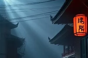 东京塔下的信电影封面：夜色中亮灯的塔身与街角邮筒